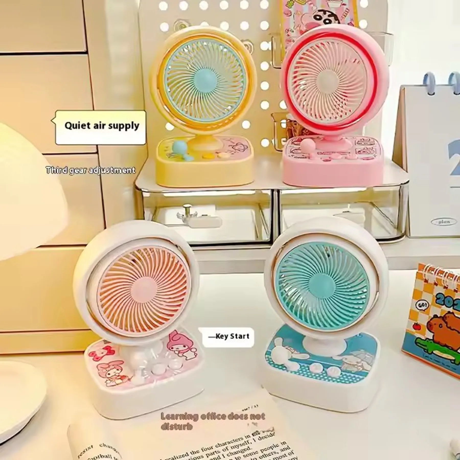 500 mAh Game Console Mini Desktop Small Fan 2