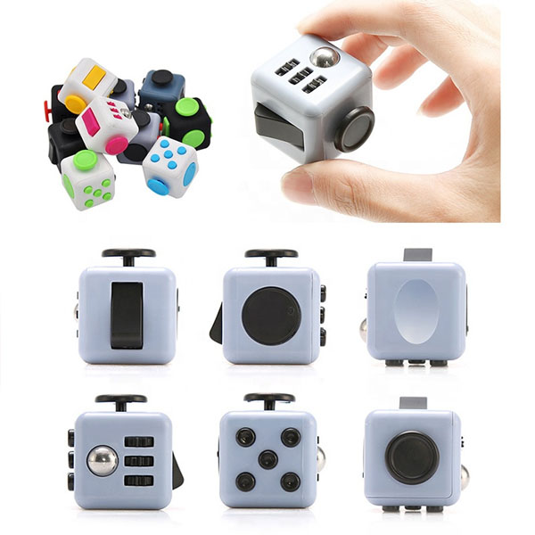 Promotional 6 Sides Rubber Silicone Kids Fidget Toys Dice Re 4