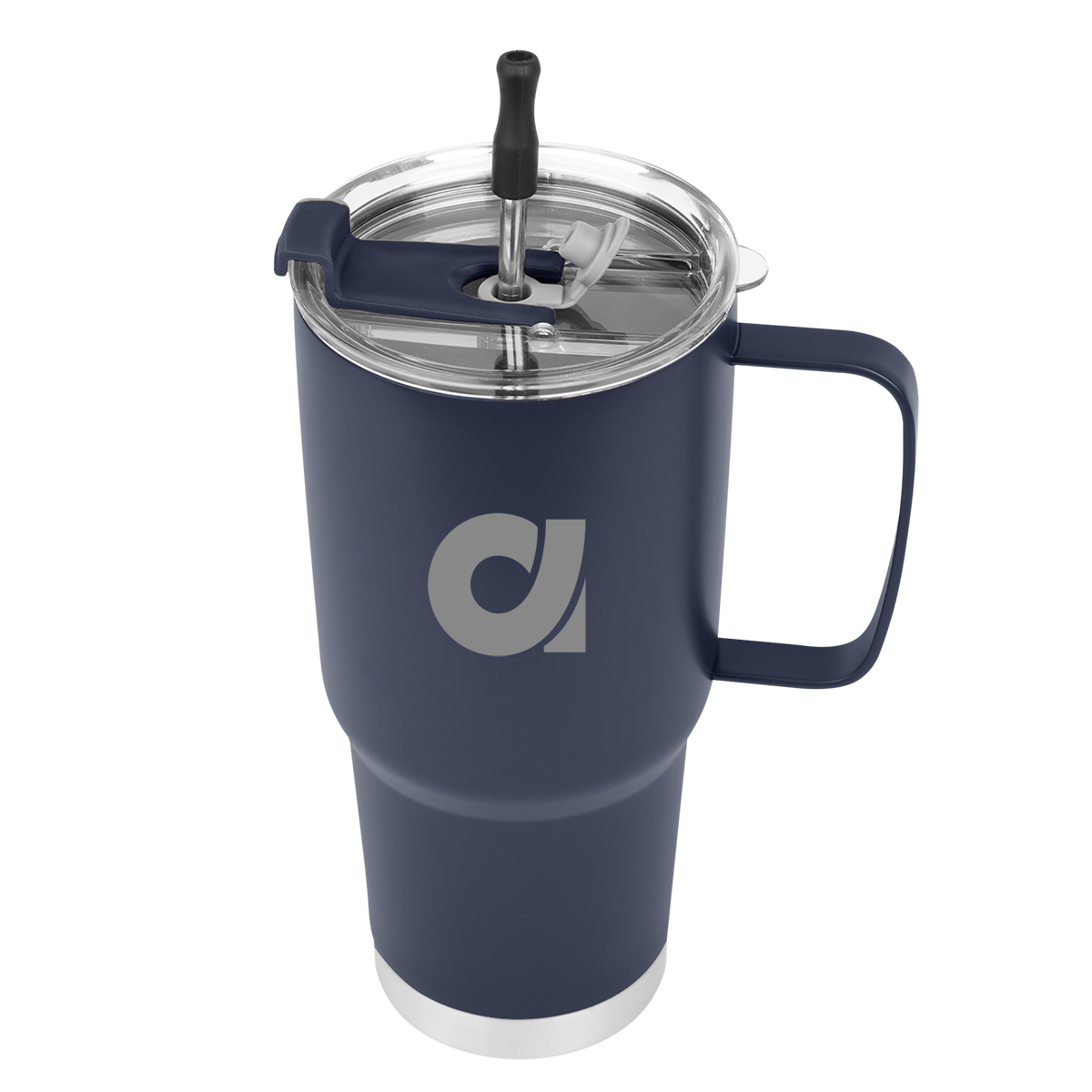 30 Oz. Lisbon Stainless Steel Tumbler With Straw 10