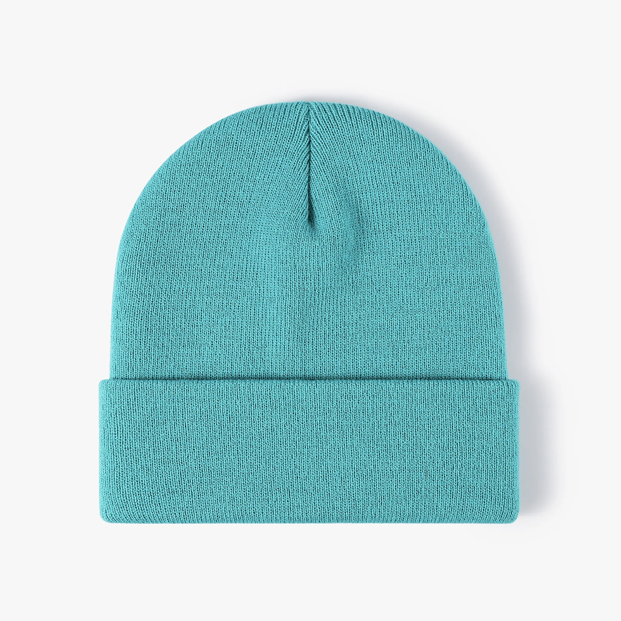 Unisex Acrylic Knit Cuffed Beanie Caps 3