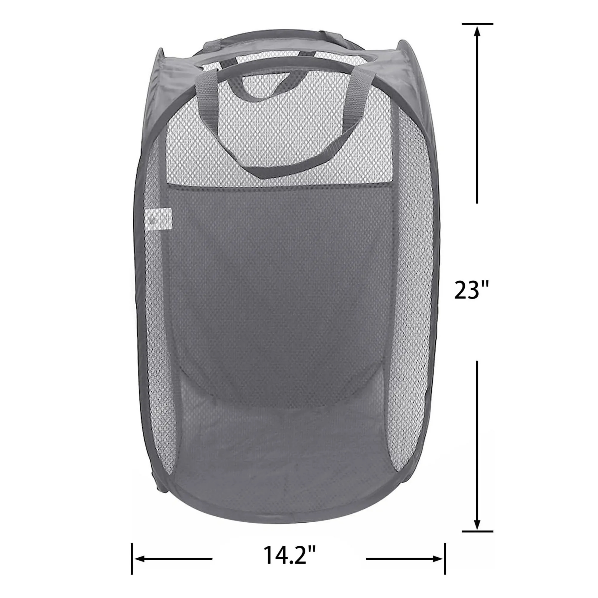 Durable Handle Collapsible Mesh Laundry Basket 7