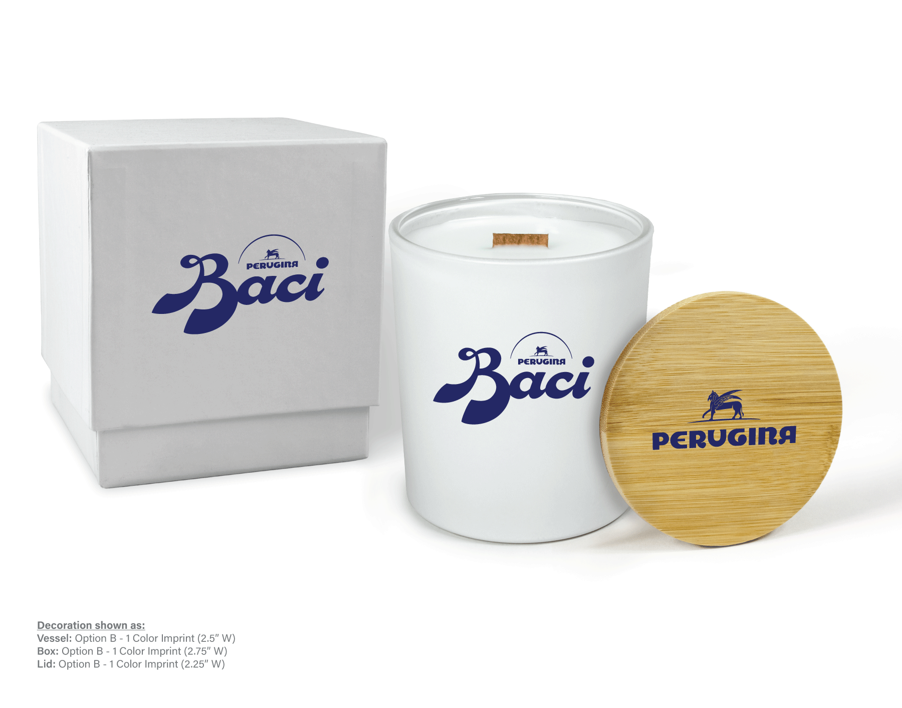 14 oz White Luxury Candle with Gift Box Printed