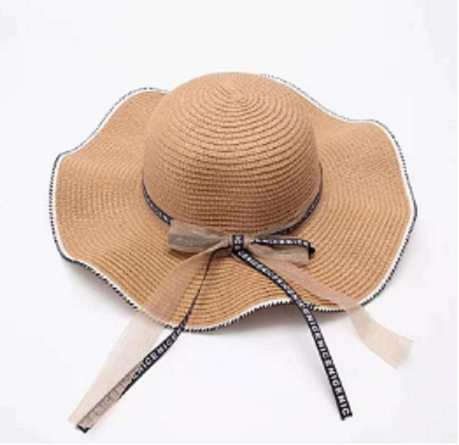 Female summer beach straw hat Korean 2