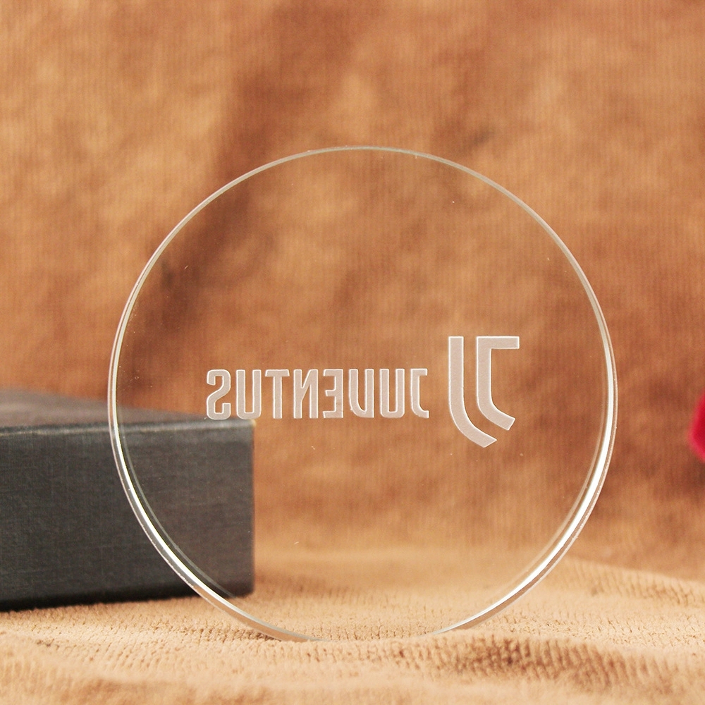 Personalized Circle Crystal Paperweight 2