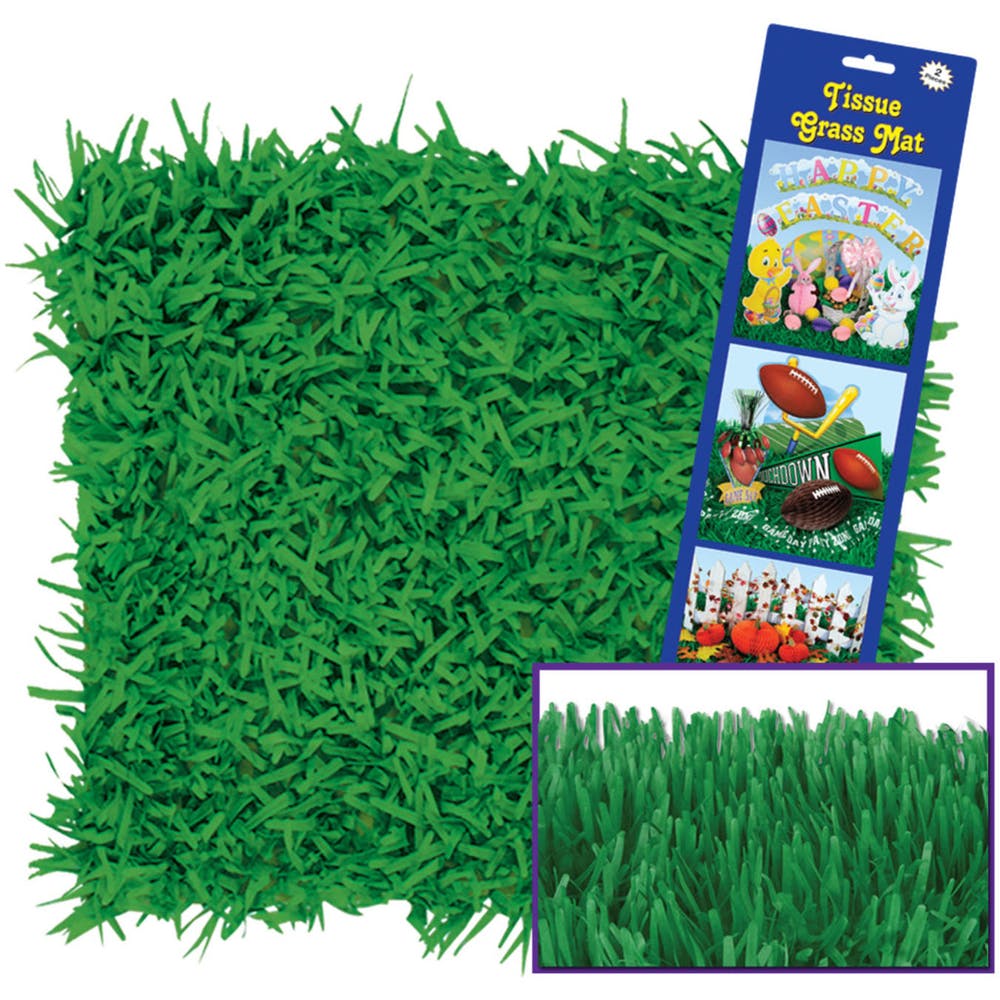Tissue Grass Mats - Green 15" x 30" 1