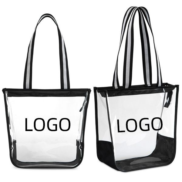 Zippered Clear Tote Bag 1