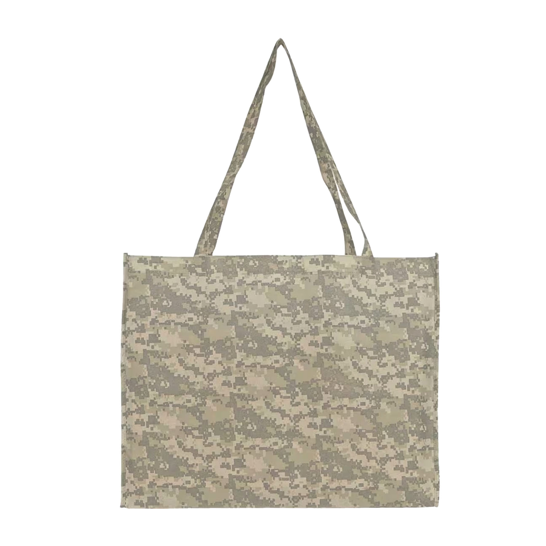 Recycled Non-Woven Polypropylene Large Digital Camo Tote Bag 2