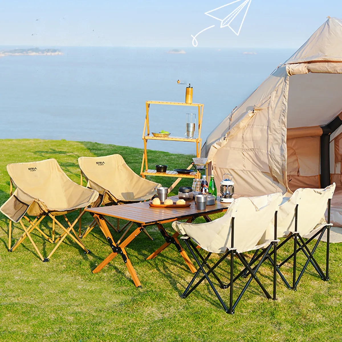 Lightweight Backpacking Folding Chair Supports 260 Lbs 1