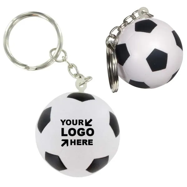 Customized Soccer Ball Stress Reliever Keychain 5