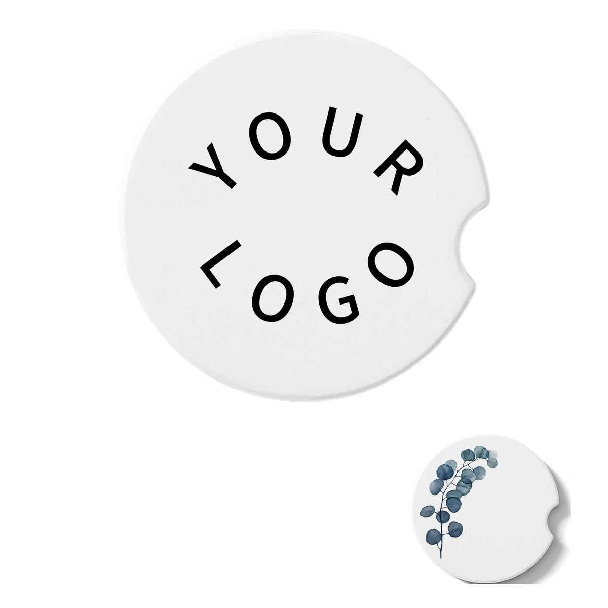 4-Color Printed Ceramic Car Coaster 2