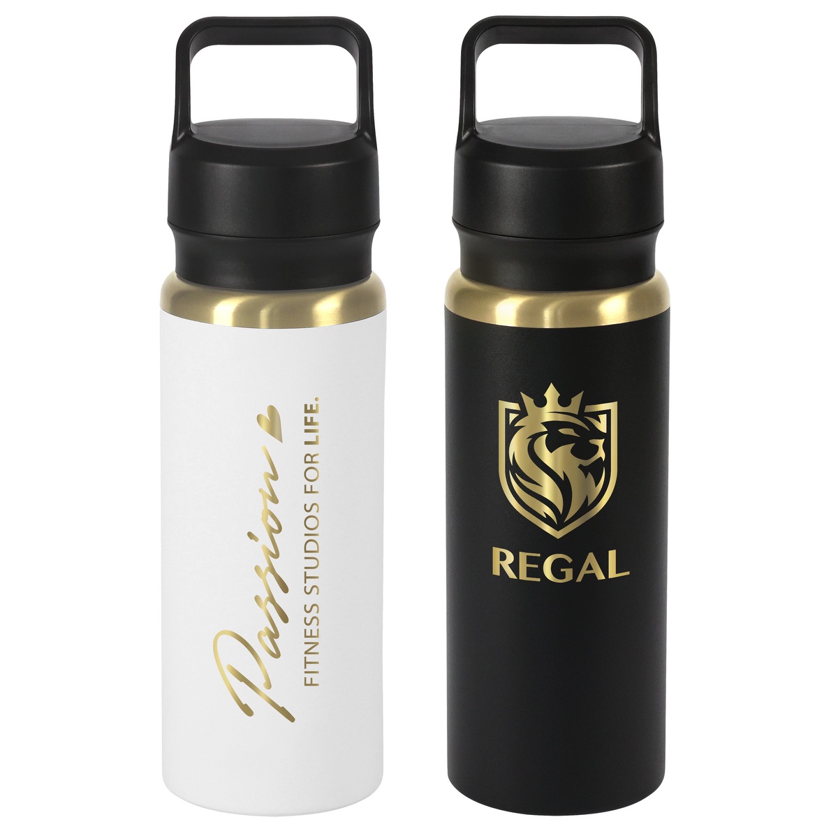 28oz Urban Peak® Dual Top Gold Water Bottle
