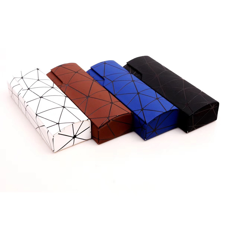 Leather Eye Glasses Sunglasses Shell Hard Case Convenient Lightweight Protector Box Solid Color Pouc 5