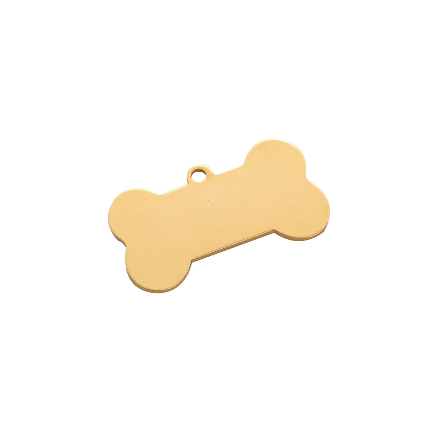 Bone Shaped Brass Pet Tag 6