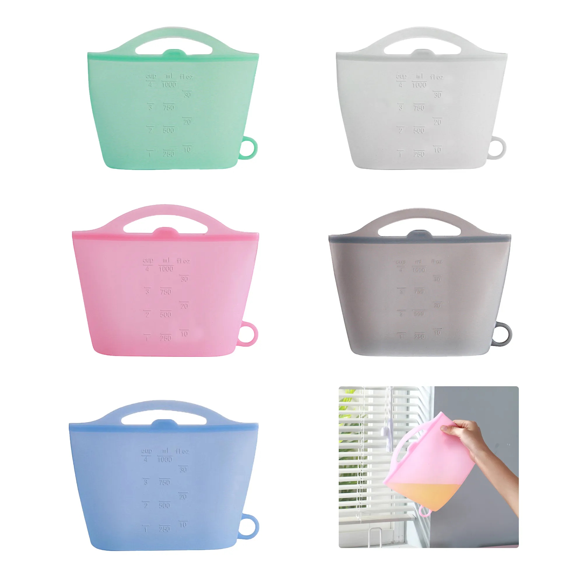 Silicone Food Storage Tote Bag 2