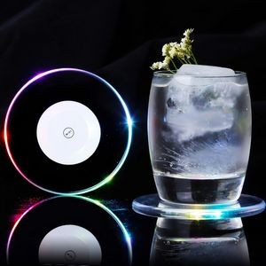 Led Luminous Round Coaster Cup Mat 6