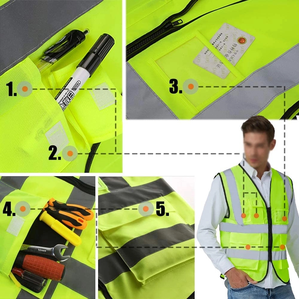 Reflective Vest Safety Workwear 3