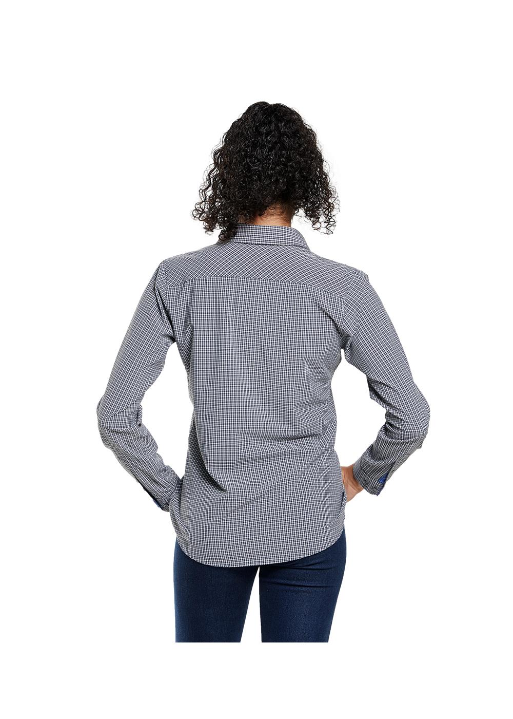 Storm Creek Women's Influencer 4-Way Stretch Microplaid Woven Shirt 5