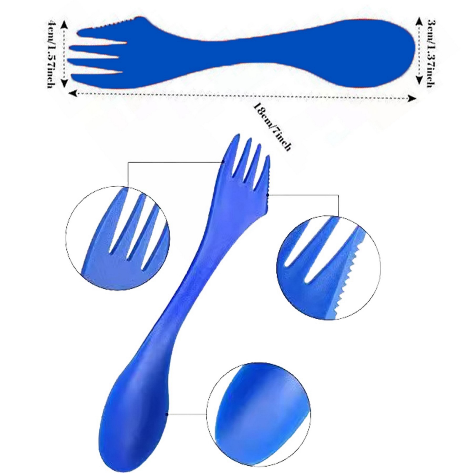 3 In 1 Plastic Sporks 1