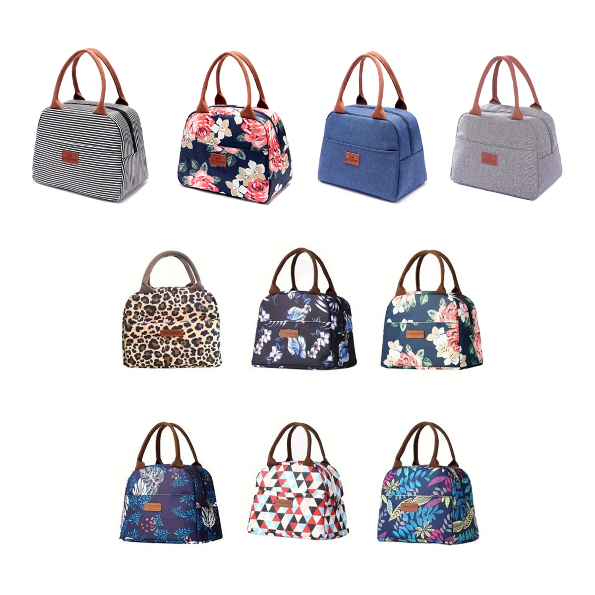 8L Insulated Lunch Tote Bag with Handle Pouch 2