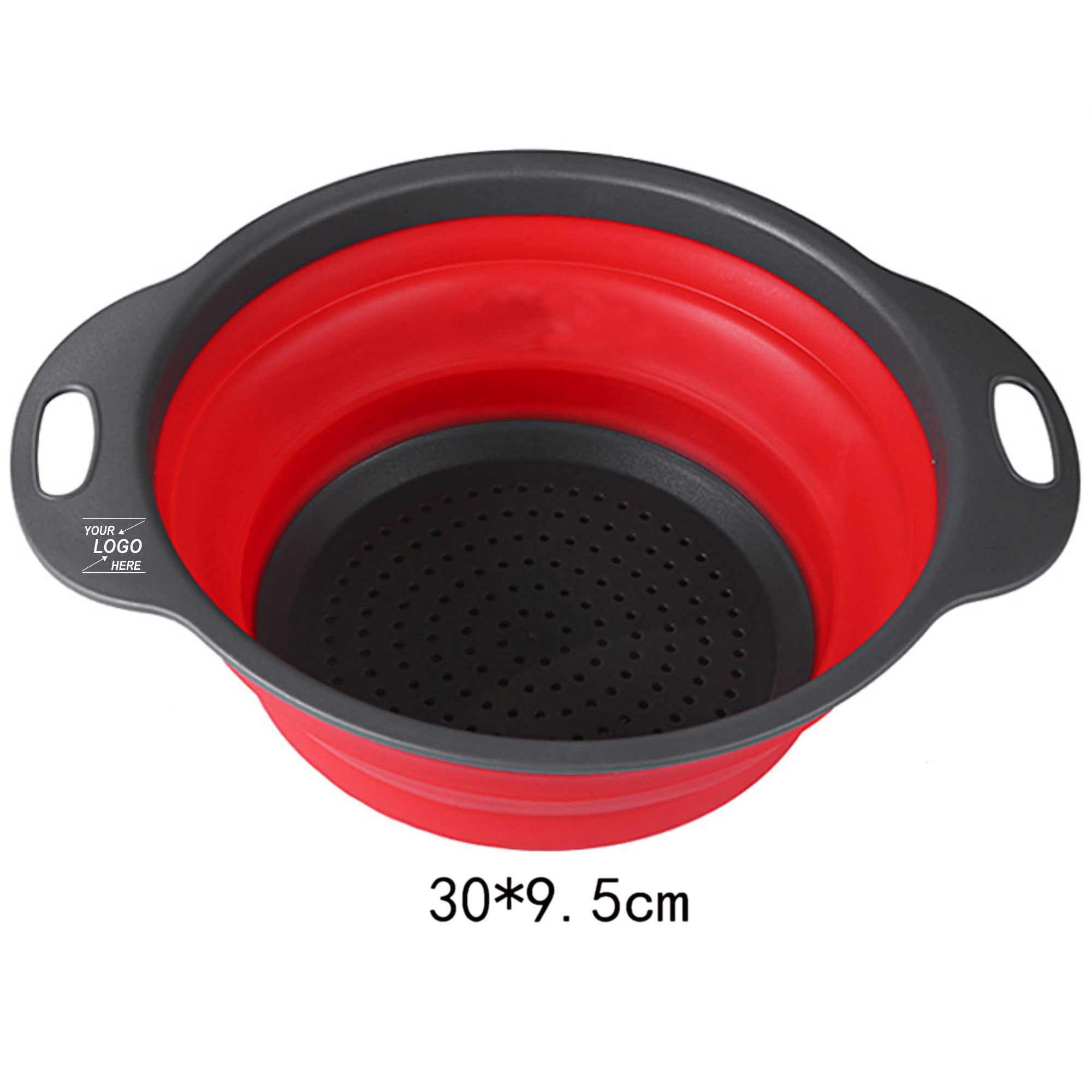 Large Round Collapsible Silicone Strainer 2