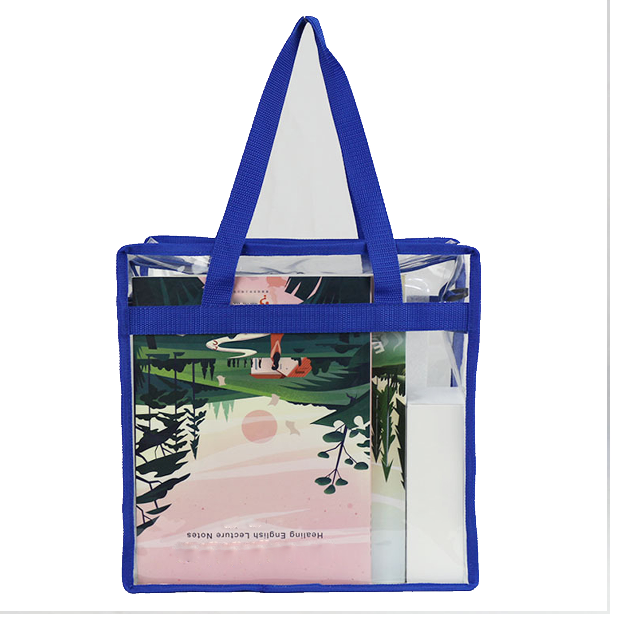 Large Transparent Tote Bags With Zippers And Handles 3
