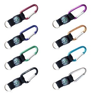 Sturdy Thick Carabiners With Opener And Mini Compass 27