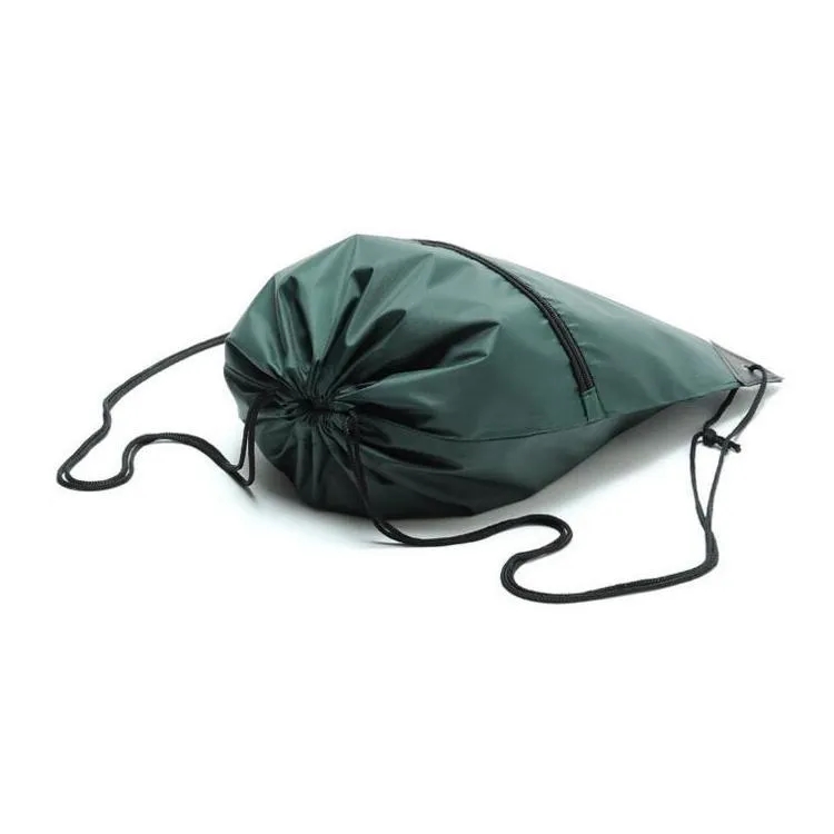 Drawstring Backpack With Zipper Pocket 4