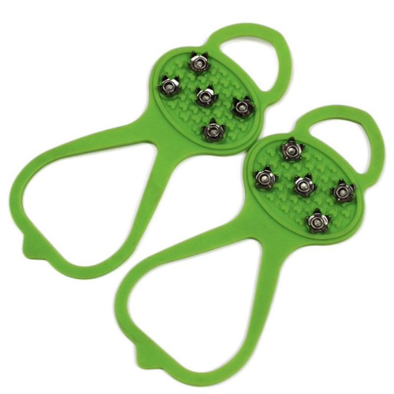 5 Spikes Anti-Slip Ice Traction Grips Cleats Silicone Crampo 7