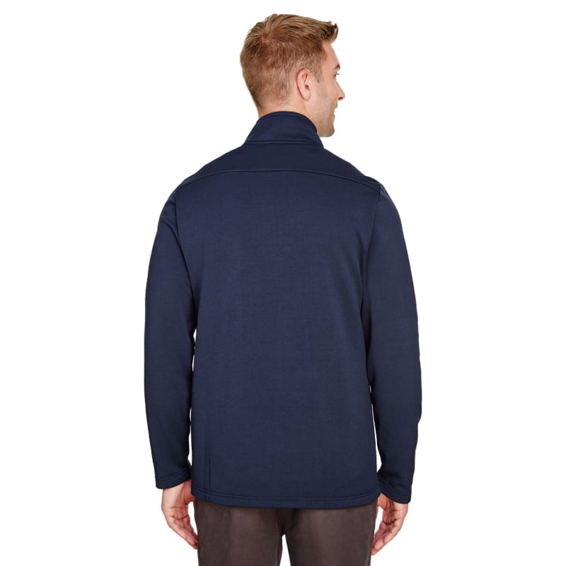UltraClub Men's Coastal Pique Fleece Quarter-Zip 11
