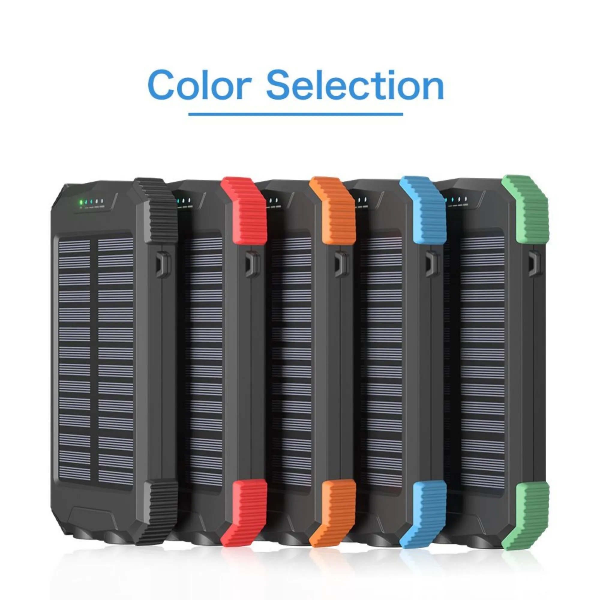 10,000 Mah Multifunction Solar Power Bank With Flashlight 2
