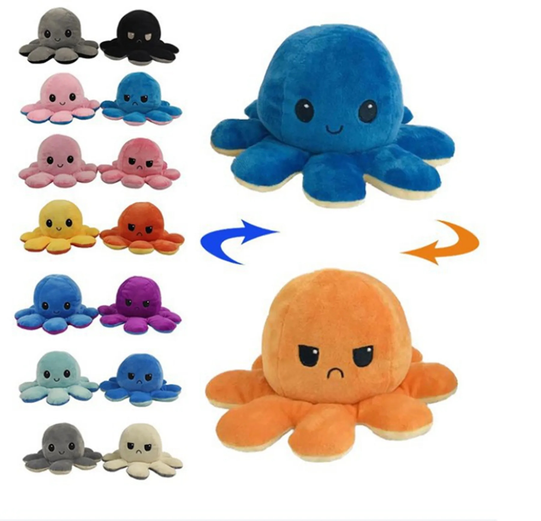 Cute Double-Sided Flipped Octopus Plush Toy 17