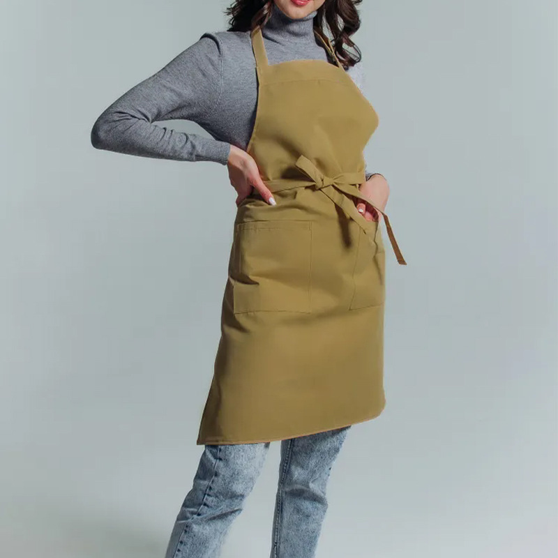 Adjustable Bib Apron with Long Ties 17