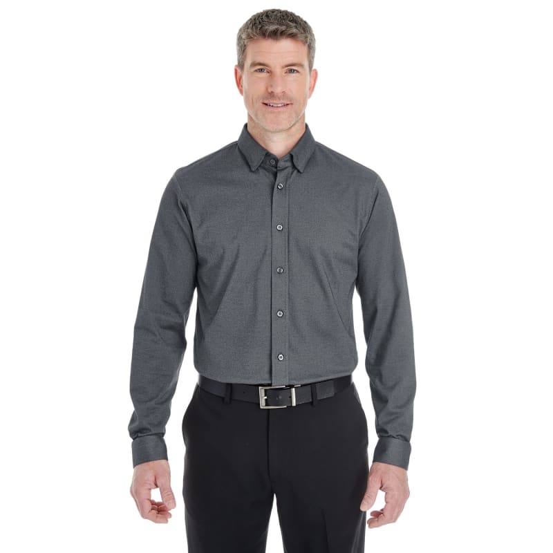 Devon & Jones Men's Central Cotton Blend Mélange Button-Down 2