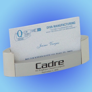 2 Tone Chrome Zinc Card Holder 1
