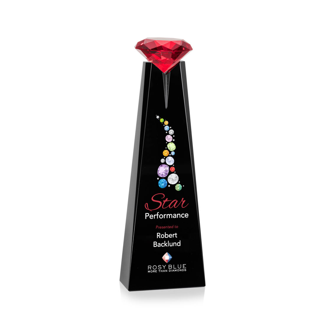 Alicia Gemstone VividPrint™ Award - Black/Ruby 5