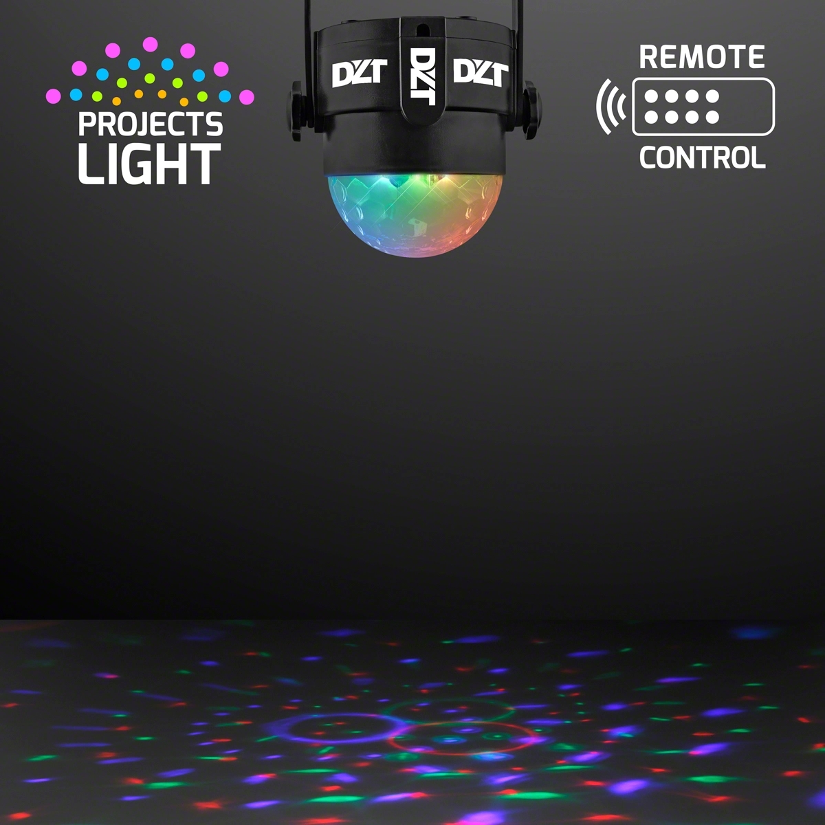 Instant Party Light Projector, 5" LED Disco Lamp with Remote 1
