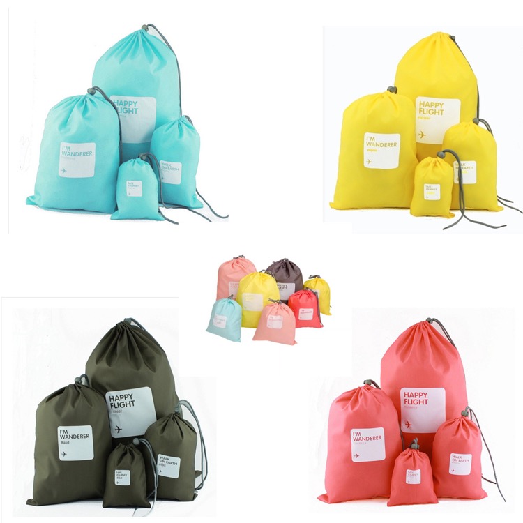 4pcs Travel organizer drawstring bags 2