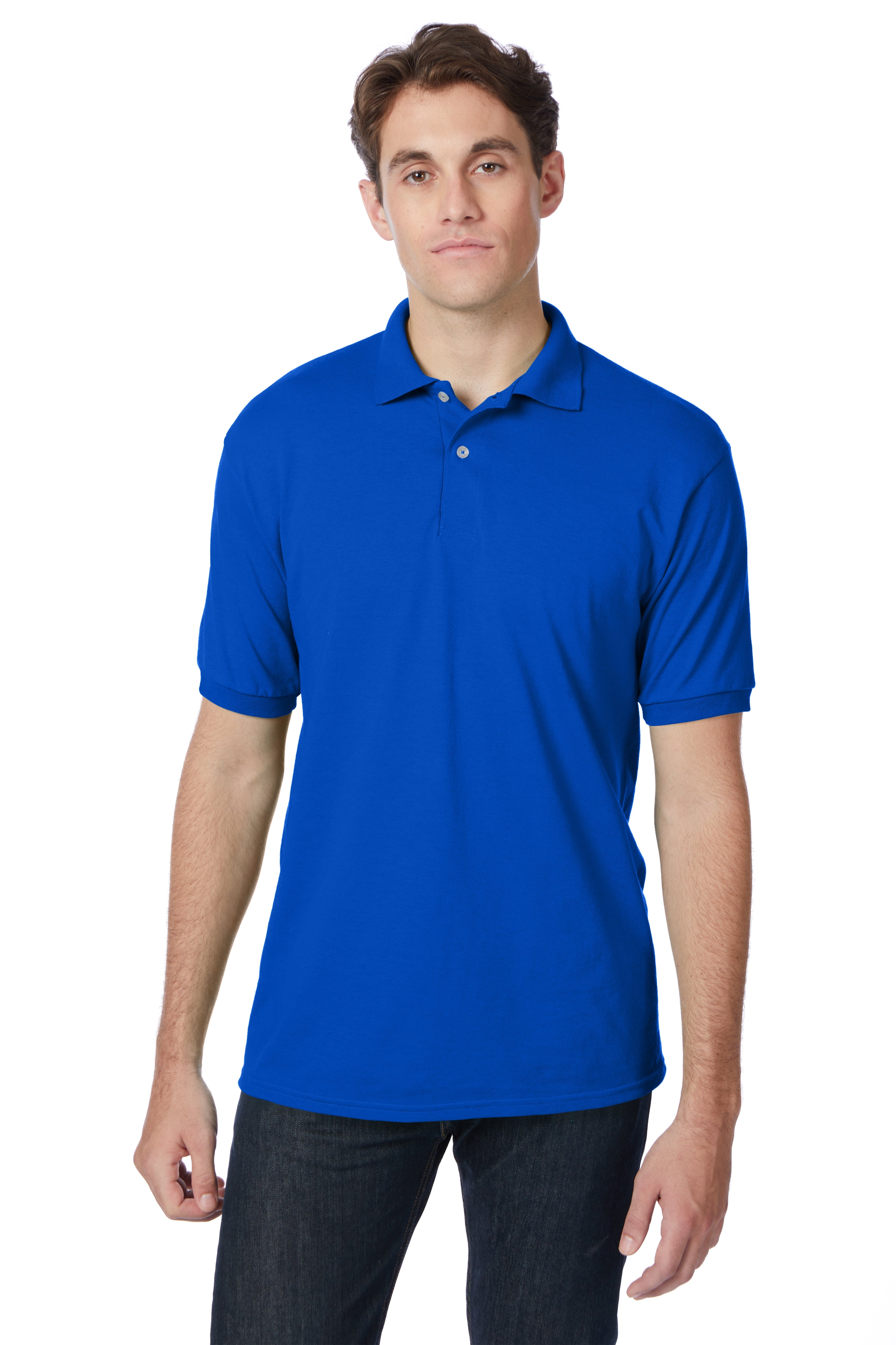 Hanes EcoSmart® Jersey Polo Shirt 9