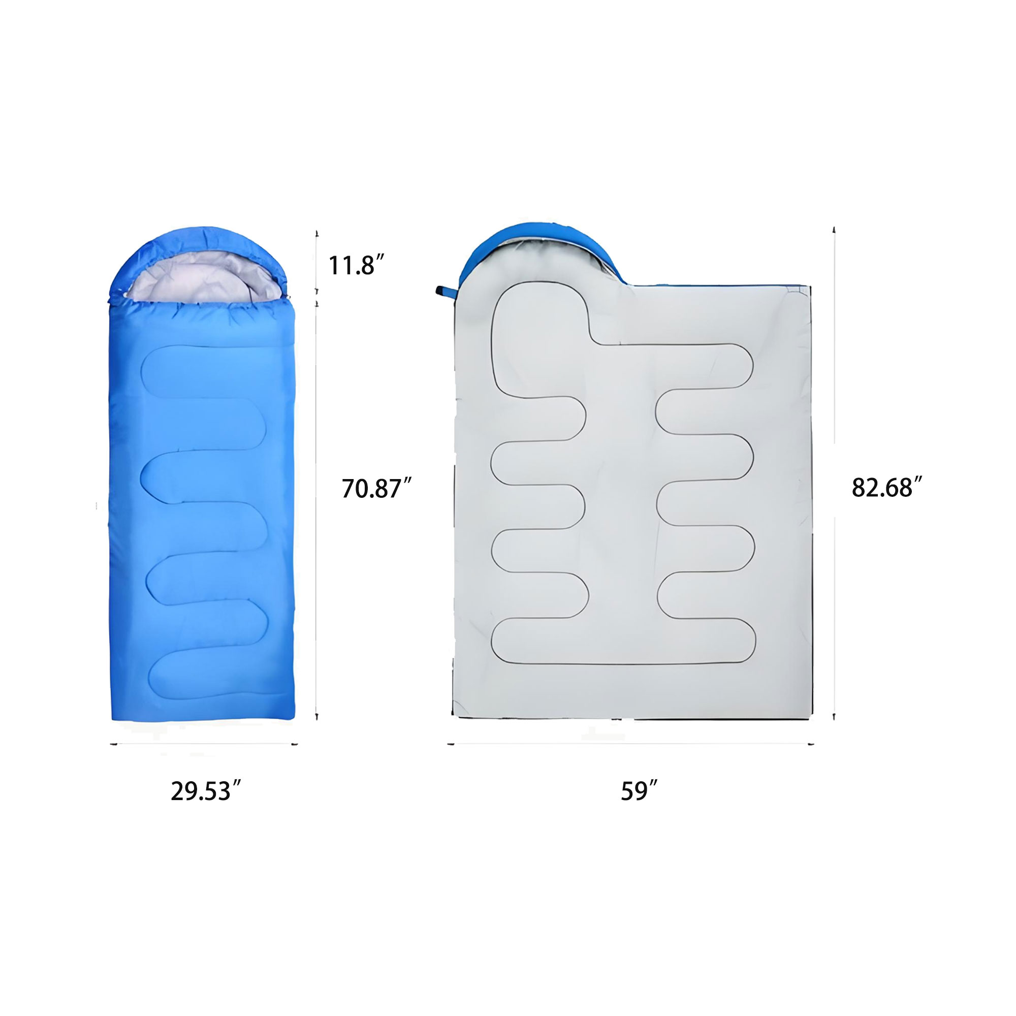 Camping Outdoor Warm Cotton Sleeping Bag 3