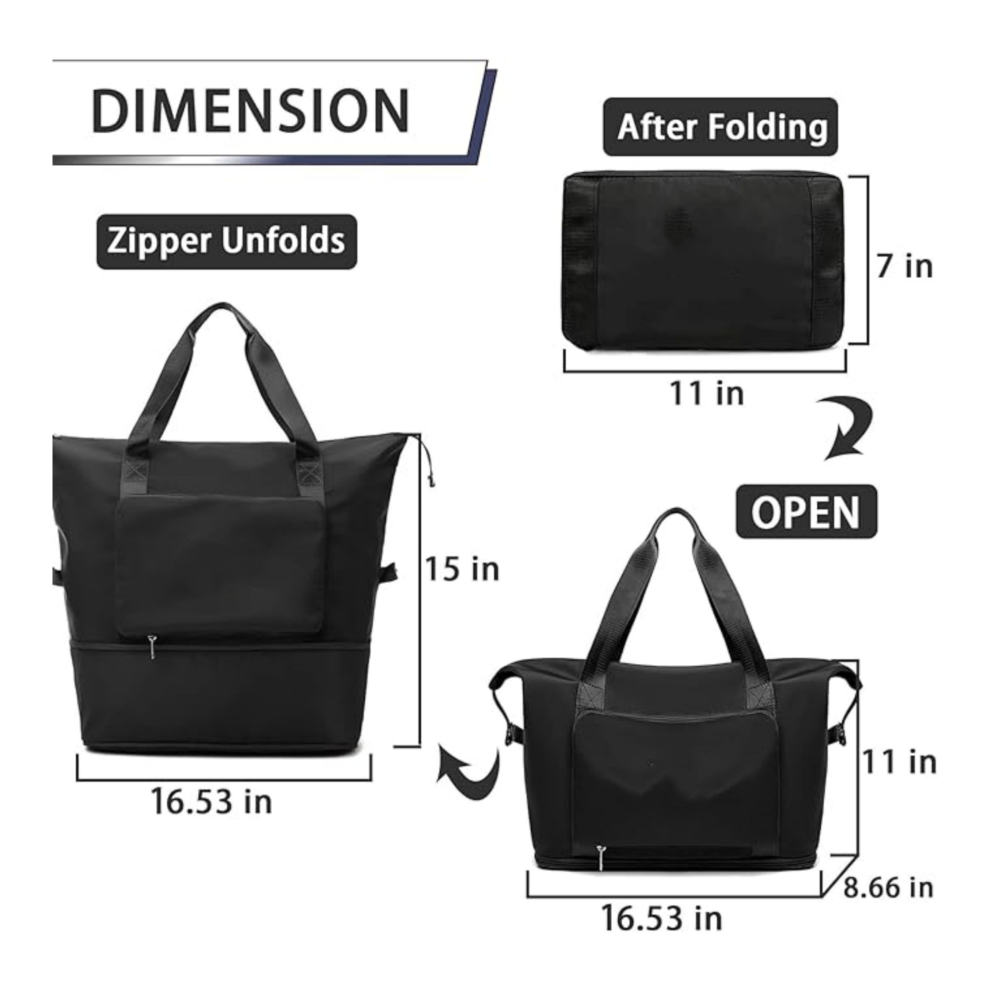Expandable Weekender Overnight Bag 2