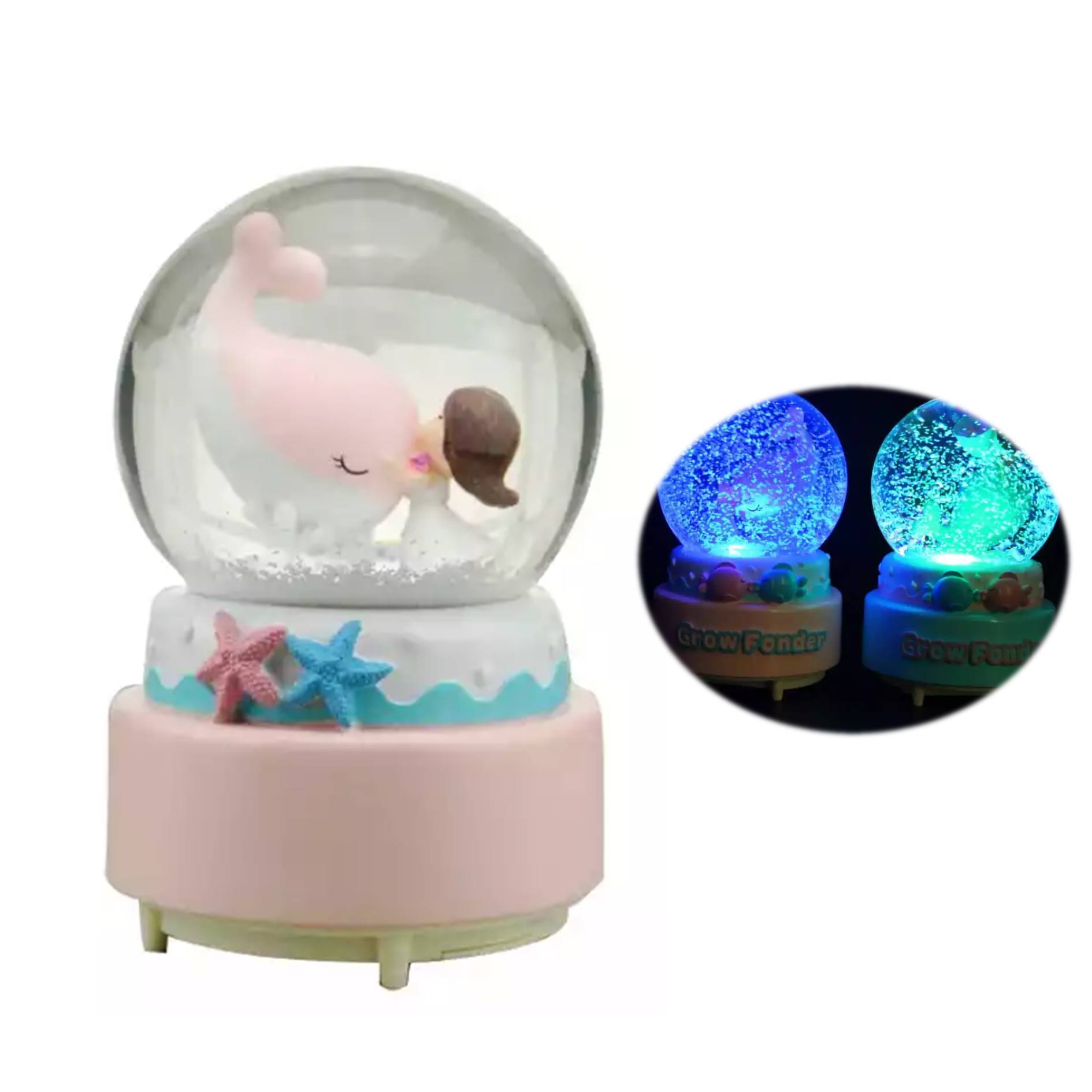 Custom Animal Musical Snow Globe 3