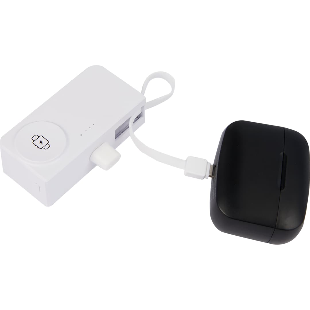 Hue Plus 5000 mAh Power Bank with Watch Charger 50