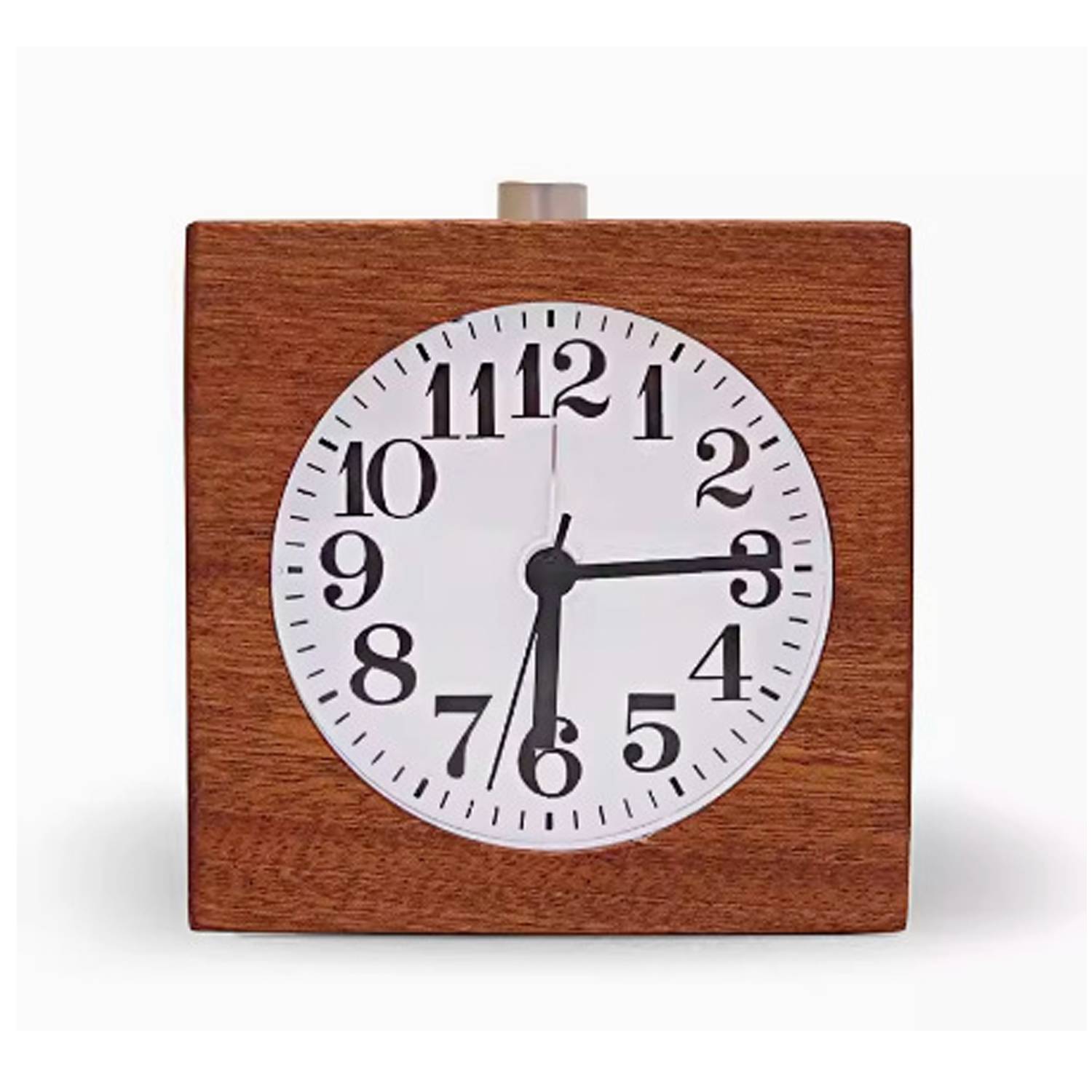 Beech Wooden Desk Alarm Clock 2