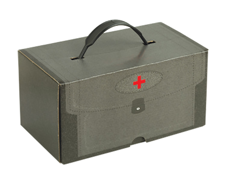 7 1/2" x 4" x 4" - B-Flute Box with Handle 2