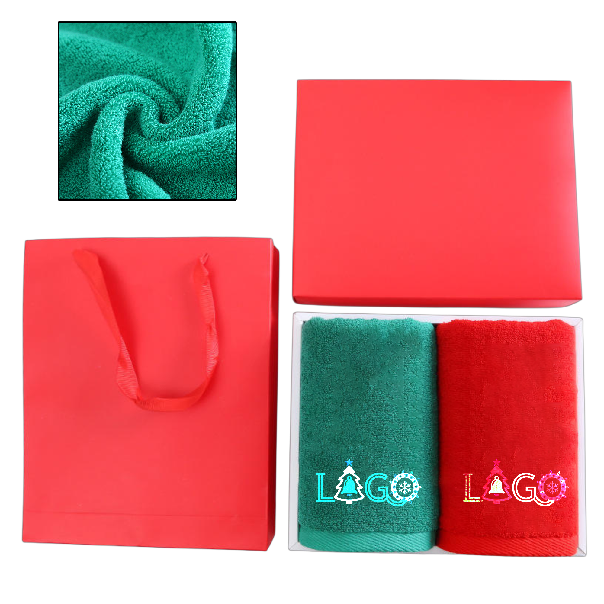 Christmas Two Piece Towel Gift Set 7