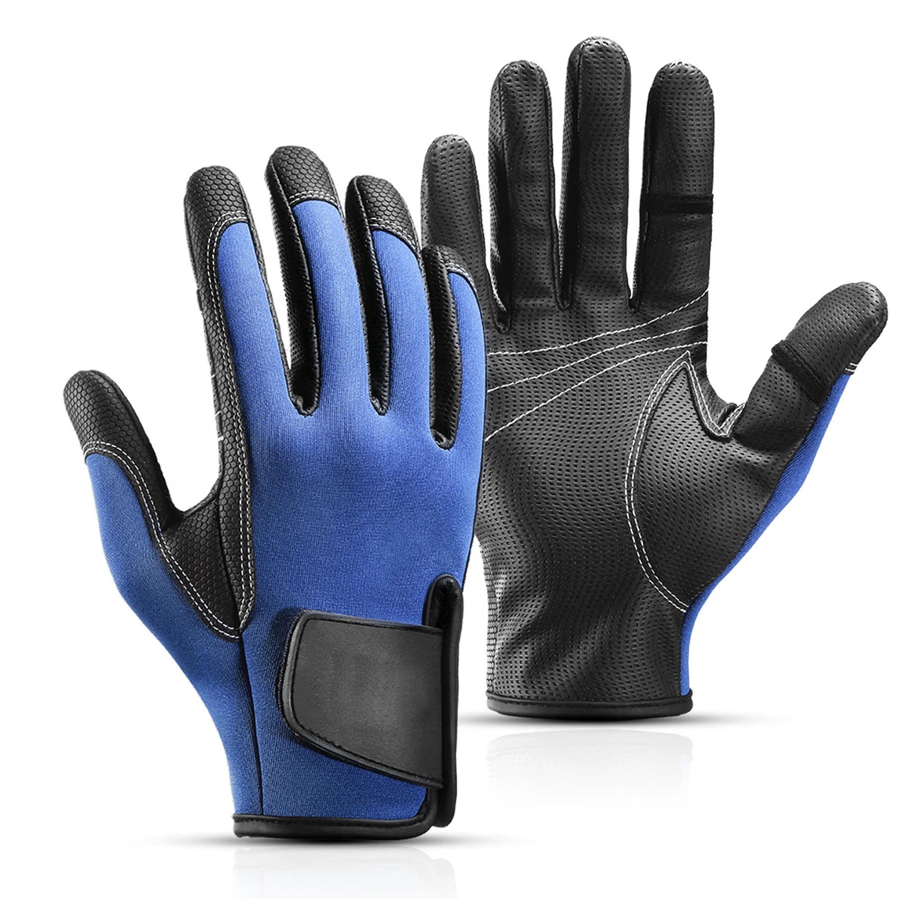 Polyester Non-Slip And Wear-Resistant Fishing Gloves 4