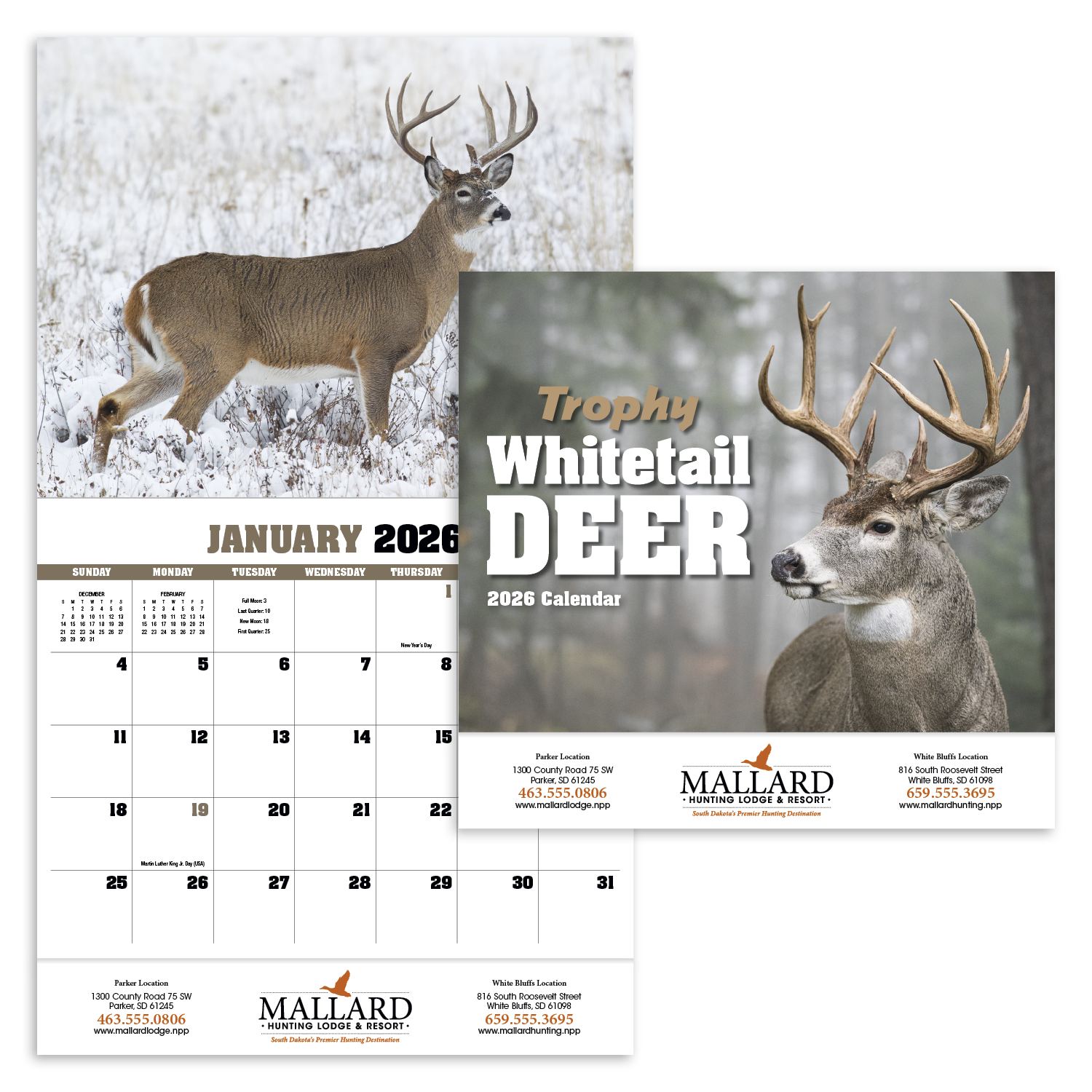 HotLine® Products Trophy Whitetail Deer Appointment Calendar - Stapled 53