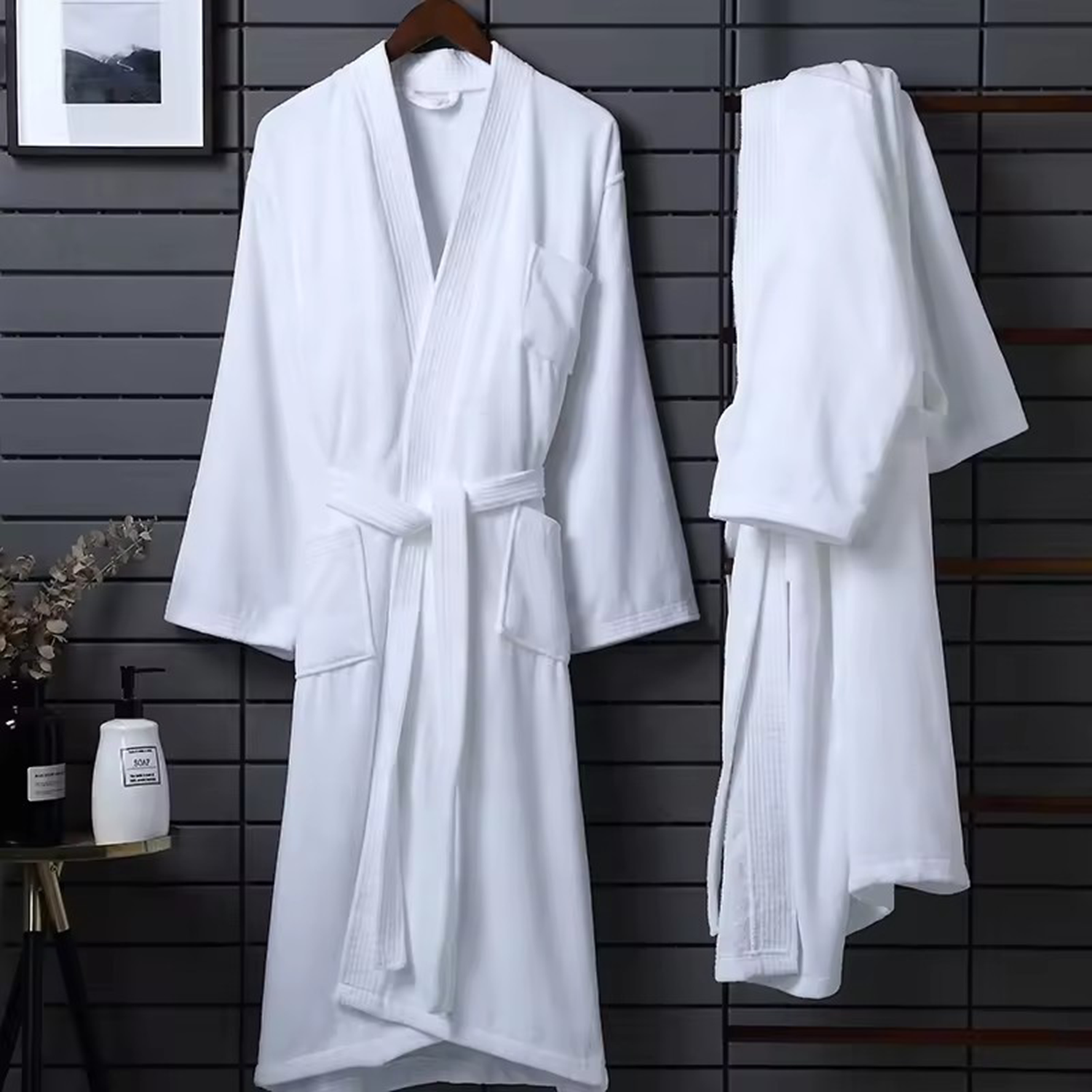 Turkish Signature Shawl Collar Robe 4