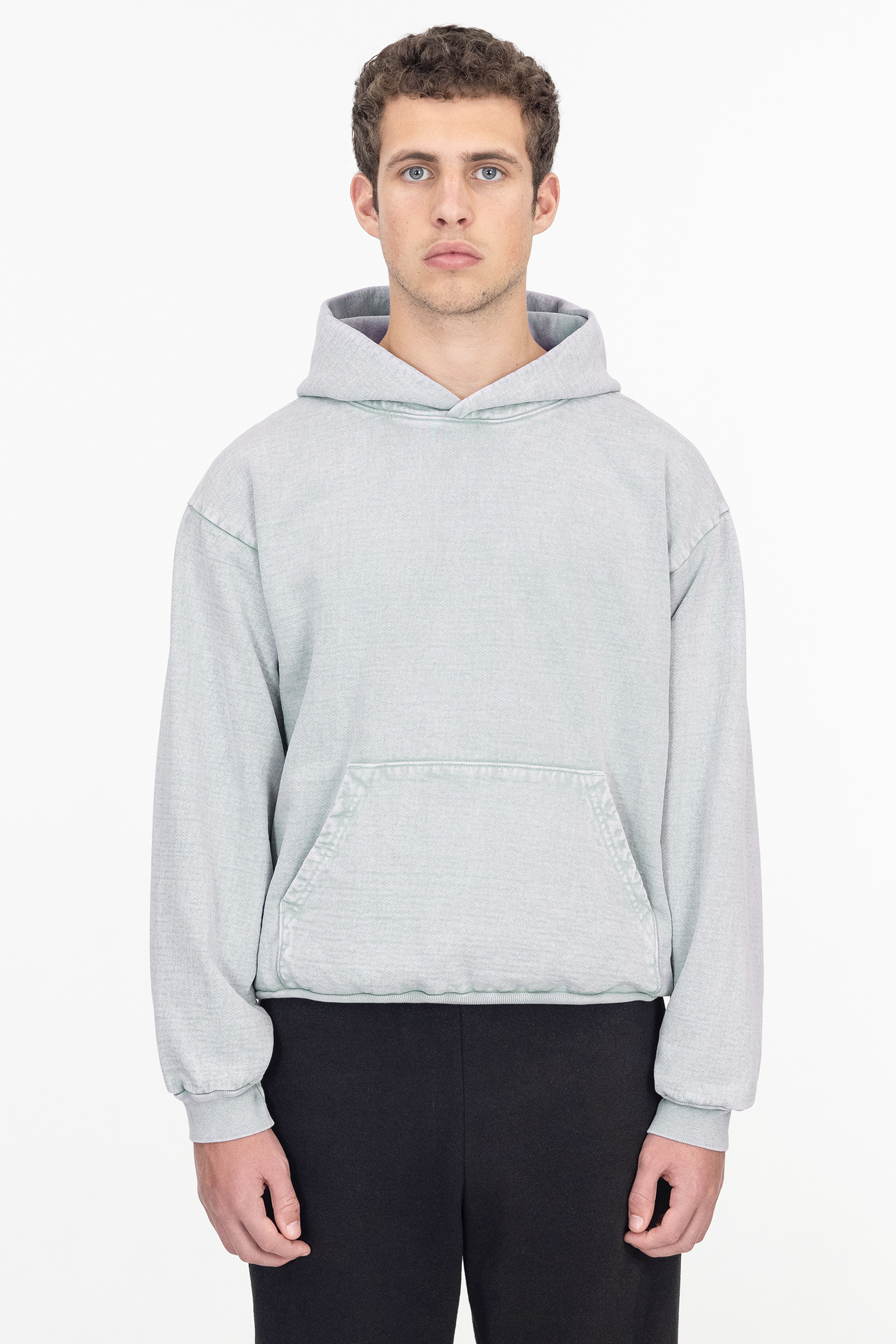 14 OZ MINERAL WASH HEAVY FLEECE HOODED PULLOVER 4