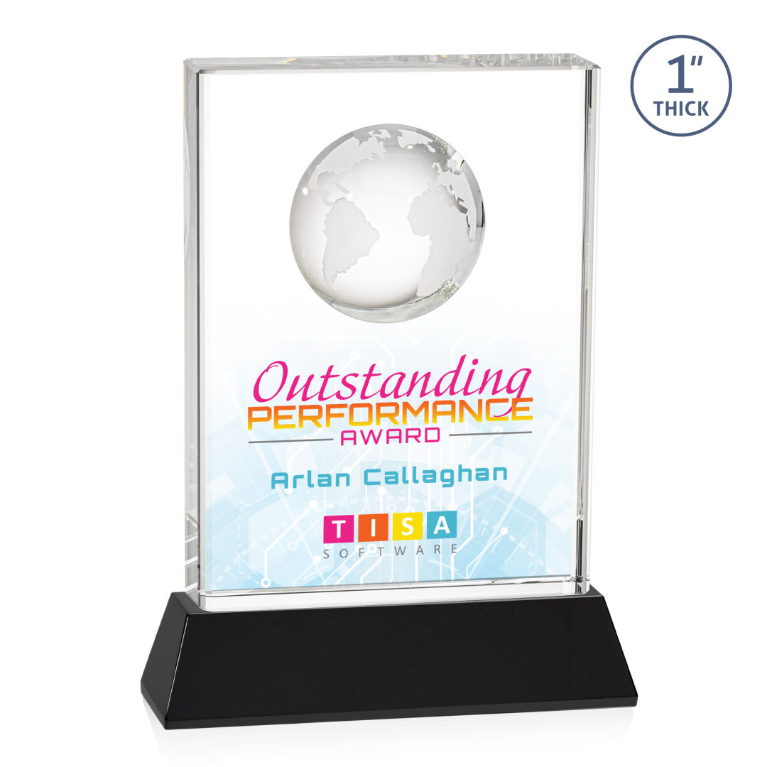 Ambassador VividPrint™ Award on Base - Black 3